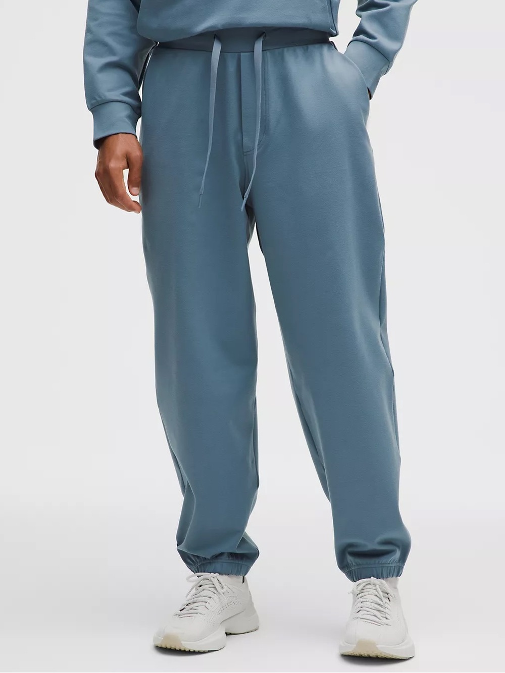 Lululemon Heavyweight Soft Jersey Relaxed-Fit Jogger Tall Steel Blue Men’s L NWT - Picture 2 of 11